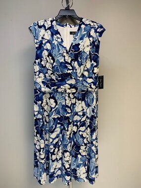 New Jessica Howard Dress Floral Easy Fit Plus Sizes 20W NWT Washable!